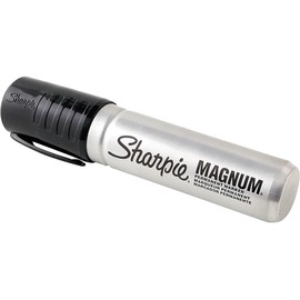 Sharpie 44001BX Magnum Permanent Marker, Black, 12/Box
