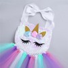 MOLFROA Handmade Unicorn Sequin Tutu Dress for Girls 2-9 Y