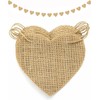 Heart-Shape Burlap Banner, DIY Custom Banners, Party Decor for Birthday,