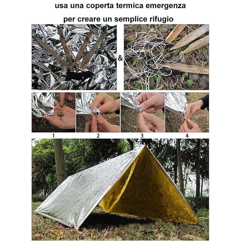 Rescue Blanket, Survival Blanket, Outdoor Thermal Blanket, Emergency Blanket, Emergency