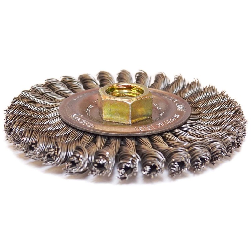 Weiler 13131 ROUGHNECK MAX 4" Stringer Bead Wheel, .020" Steel