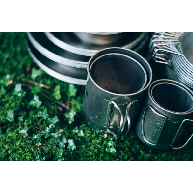 Snow Peak Titanium Single Wall Cup 600,Silver