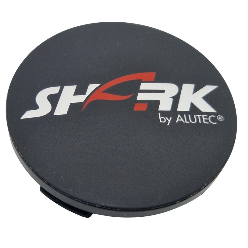 4 x Alutec Shark Hub Cap, 60 mm, Black (N23)