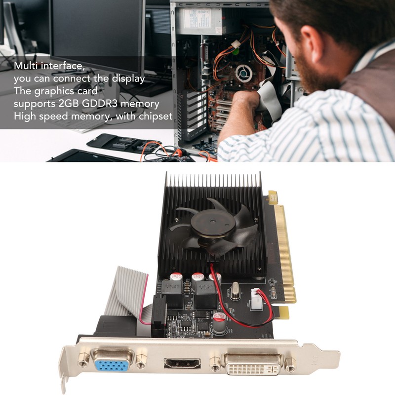 HD6450 Graphics Card 2GB 64bit HD6450 3600MHz 2048MB Multi Interface