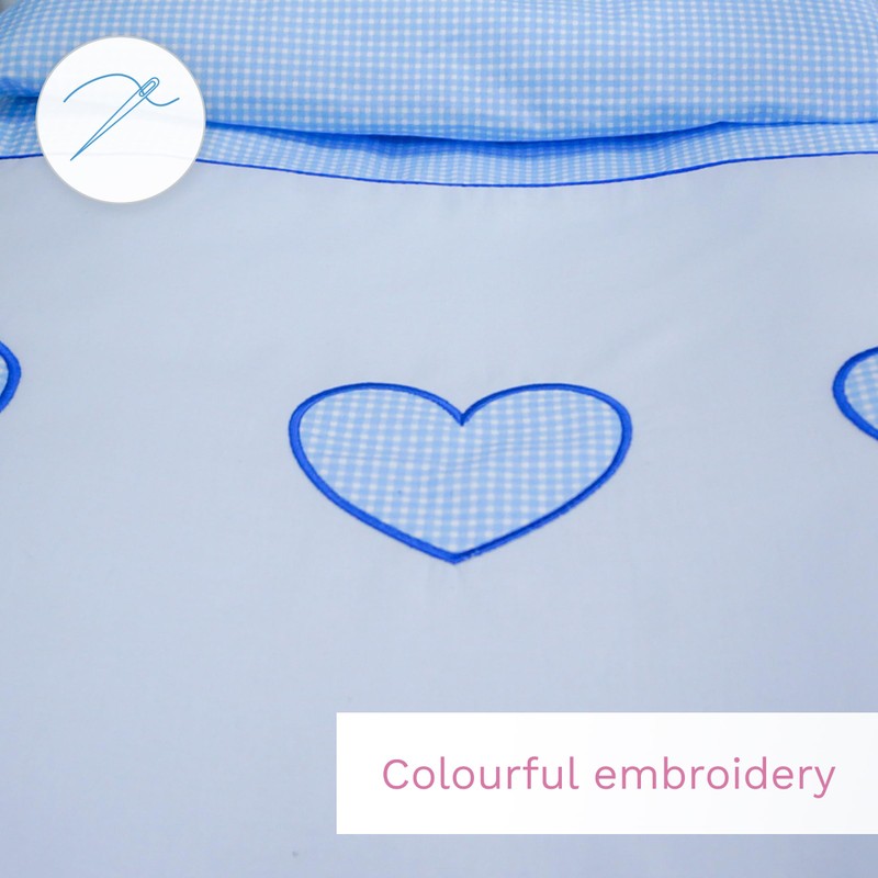 4 Piece Crib Bedding Set With Cover To Fit Crib/Basket/Pram