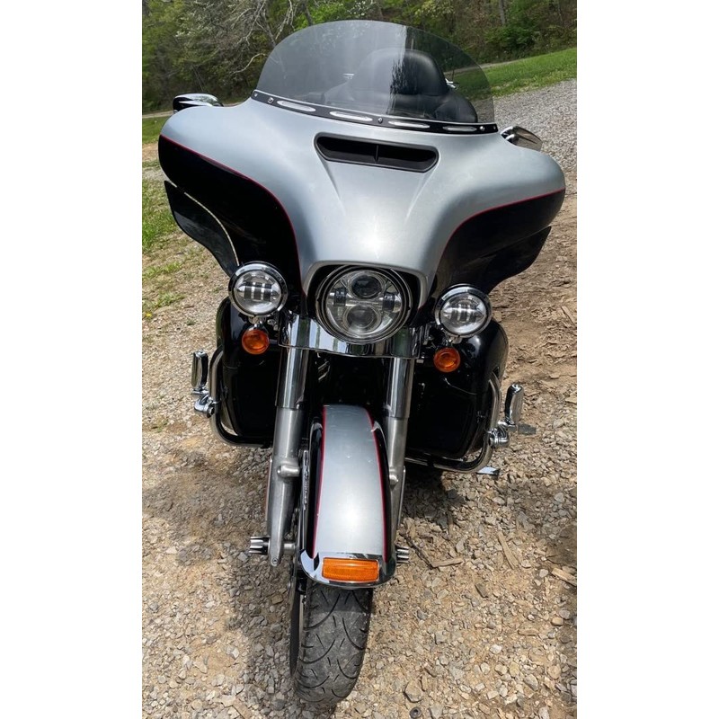 Sled Shields 8" Dark Tint Windshield Compatible with Harley Davidson