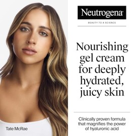 Neutrogena Hydro Boost - Crema hidratante facial en gel, 0.5 onzas líquidas | Para pieles sensibles, crema de gel hidratante, sin alcohol ni fragancia