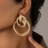 Chunky Gold Hoop Earrings for Women Large Hoop Earrings Thick