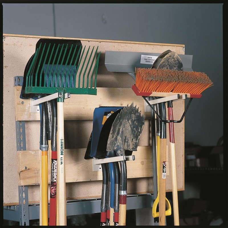 Gempler's Extra Long Tool Rack for Shovels, Spades, Rakes, and