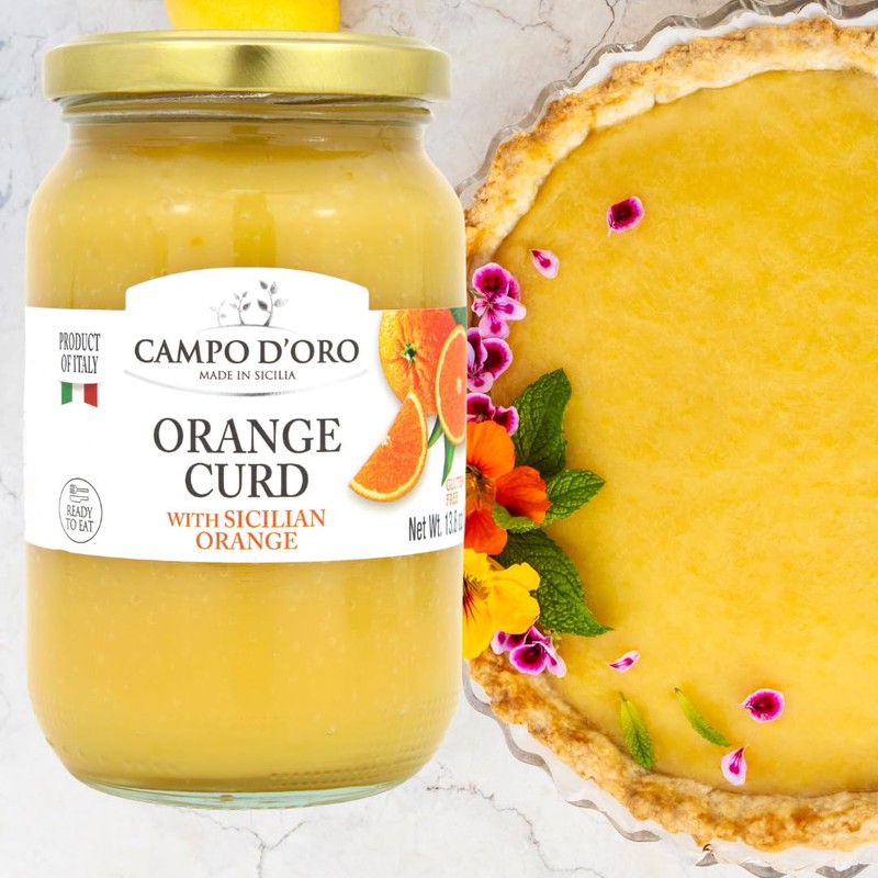 CAMPO D'ORO - Sicilian Orange Curd, 13.8 oz (390 g),