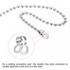 sourcing map Double Ring for 2.4/3/4.5/6 mm Fan Lamp Pull