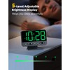 Odokee Digital Alarm Clocks for Bedrooms: Large Bold Number 5