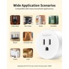 HAPYTHDA Smart Plug with Remote, 2.4GHz Wi-Fi & RF433 Wireless