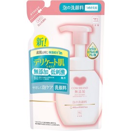 Cow Brand Additive-Free Foaming Facial Cleanser, 4.8 fl oz (140 ml) (Refill) x 5 Pieces