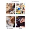 Sewing Pin Cushion Round Zinc Alloy Base Retro Style Pleuche