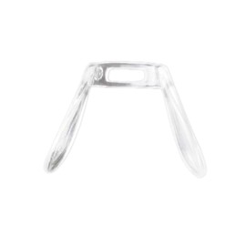 PERFFITT Clear Transparent ABS Rubber Silicon Conjoined Saddle Anti-Slip Nose Bridge Pads for Glasses Sunglasses Frames Eyeglasses Spectacles HNP429 (Clear - 1 Set)
