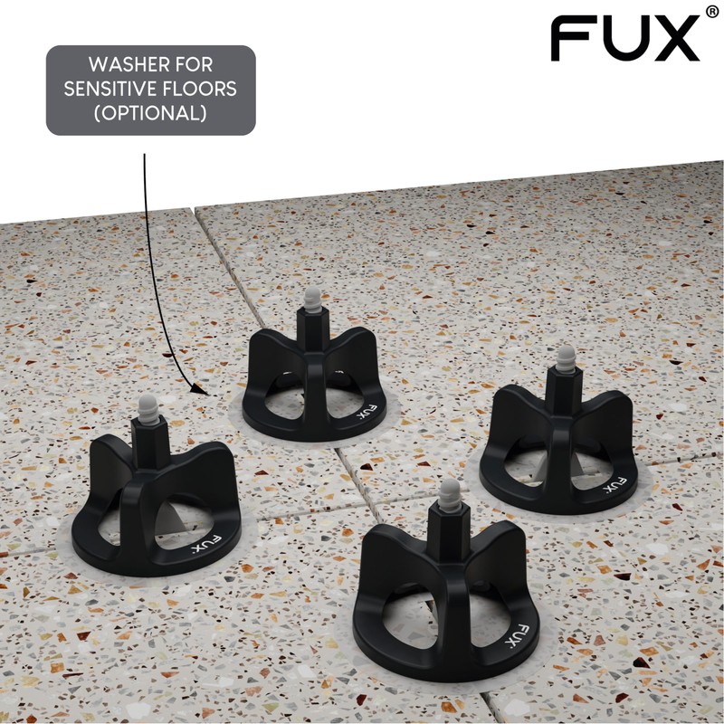 FUX Tile Levelling System 2mm, 200 Pieces Threaded tabs Joint