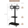 LoLado Rolling TV Stand with Swivel Mount and Wheels,Height Adjustable