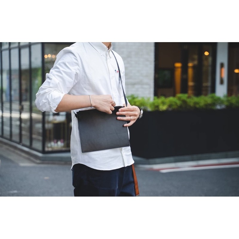 [drip] Inner Sacoche Men's Hiding Sacoche Jacket, Small, Leather, Lightweight,