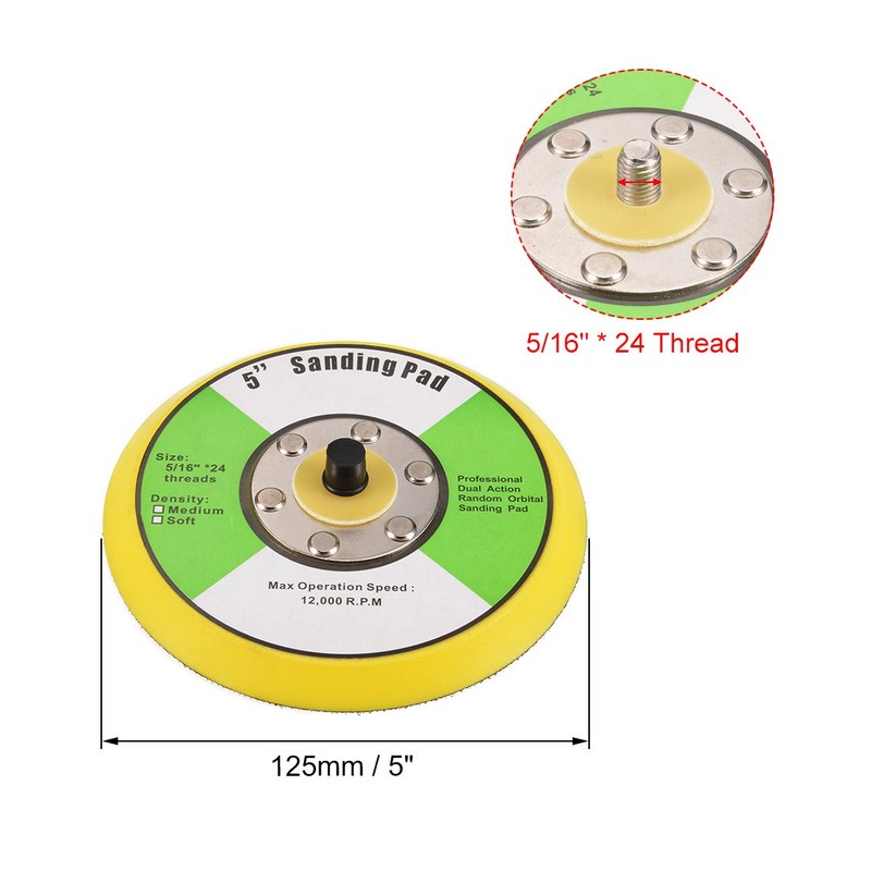 Sourcingmap 5" Hook and Loop Backing Pad Sanding Polishing Backer