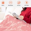 EHC Luxuriously Soft Sherpa Blanket Peach Single (127 x 152