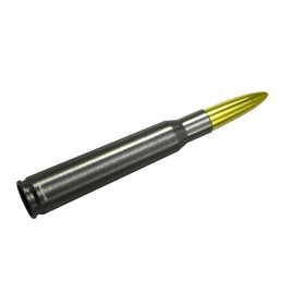 VMS RACING 50 Cal Caliber Gunmetal 24K Gold TIP Bullet Antenna Heavy Gauge CNC Machined Billet Aluminum Short Compatible with Ford F150 F250 F350 F450 F550 F650 1997-2025