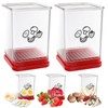 2 Pack Strawberry Slicer Stainless Steel Vegetable Slicer for Quick