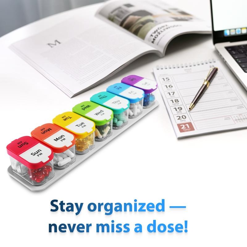 Bexeen XXL Pill Organizer That Holds EVERYTHING! Convenient, Portable &