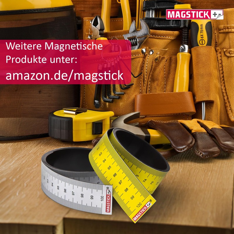 Mag202 Magnetic Tape Measure 1 Metre I Flexible Magnetic Tape