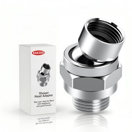 1 Pc Shower Connector Ball Joint Shower Head Swivel Ball Adapter Brass Adjustable Shower Arm Extension Universal Component Polish Chrome