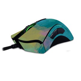 MightySkins Skin Compatible with Razer Deathadder Elite - Watercolor Blue | Protective, Durable, and Unique Vinyl Decal wrap Cover | Easy to Apply, Remove, and Change Styles | Made in The USA
