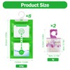 8 Pack Wardrobe Dehumidifier Hanging Bags with 2 Aromatherapy Packets,