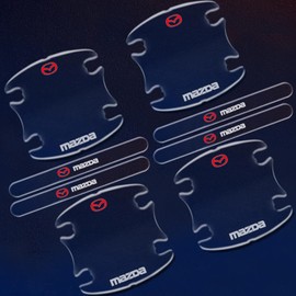 SPIRIT BEAST Mazda Door Handle Protector Atenza Axela CX-3 ms CX-4 CX-5 CX-8 Anti-Scratch Transparent (Mazda, A)