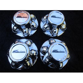 Sundowner 6 Lug with 5.5" Bolt Circle Trailer Center Hubcap Set of Four(4)