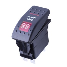 Mintice 12 V Car Red LED Light Illuminated Rocker Switch Car Dashboard Switch Light