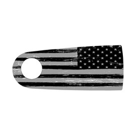 Black and Grey American Flag Air Cleaner Cover Insert by Kustom Cycle Parts. Replaces Stock Harley Davidson Twin Cam / 103 Insert. Proudly Made in the USA