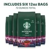Starbucks Ground Coffee, Dark Roast Hot or Iced Coffee, Morning