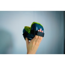 The Poopy Scoop Portable Dog Poop Scoop One Hand Operating Portable Pooper Scooper for Small to Medium Sized Dogs Easy to Clean Includes 72 Disposable Bags Carabiner Clip Made in Canada