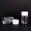 12PCS 15ML 0.5OZ Transparent Empty Pill Bottles with White Screw