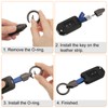 sourcing map 2pcs Car Key Chain Ring Clip 3.1" x