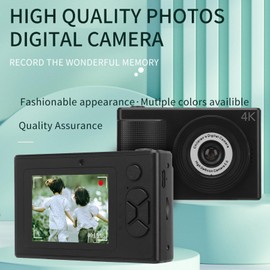 Digital Camera FHD 1080P Camera, Digital Camera with Tripod Dual Lens 40MP HD Selfie Video Recording Fun Camcorder for Students Children (Black)