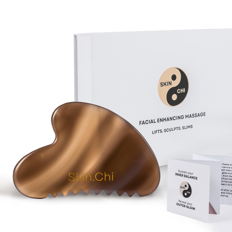 Skin Chi Agate Gua Sha Facial Comb – Real Agate