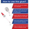 (2-in-1) Super Glue with Brush Applicator & Nozzle, Mess Free