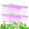 Grow Light, 2ft T8,100W(4 x 25W, 600W Equivalent), Super Bright,