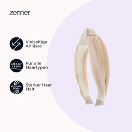 Zenner Elegantes Diadem für Frauen – Perfektes Accessoire für Hochzeit, Verlobung und festliche Anlässe – Stilvolle Krone mit Glitzersteinen und komfortablem Tragegefühl