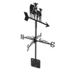 Metal Weather Vane Black Cute Animal Design Sturdy Durable Decorative