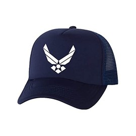 Airforce Wings Truckers Mesh Snapback hat in Navy - One Size