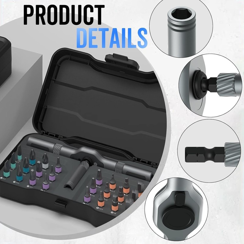 24 in 1 Magnetic Ratchet Screwdriver Set, Upgrade DIY Screwdriver
