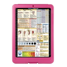 Flat Storage Nursing Clipboard - Pink