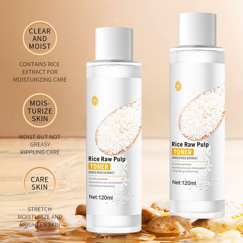Hppsctink Rice Toner Facial Toner, 120 ml Rice Toner and